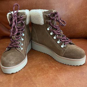 Sam Edelman Women Suede Franc Hiking Ankle Boots 6